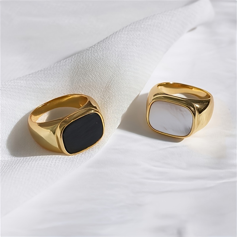 Stainless Steel Shell Ring for Women